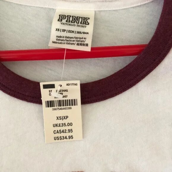 Victoria's Secret PINK Rose Gold Sequin T-Shirt - Picture 2 of 4